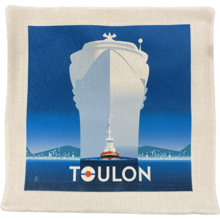 Housse de coussin Toulon Paquebot Monsieur Z