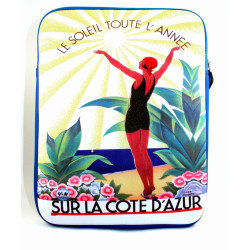Pochette à zip Côte Azur