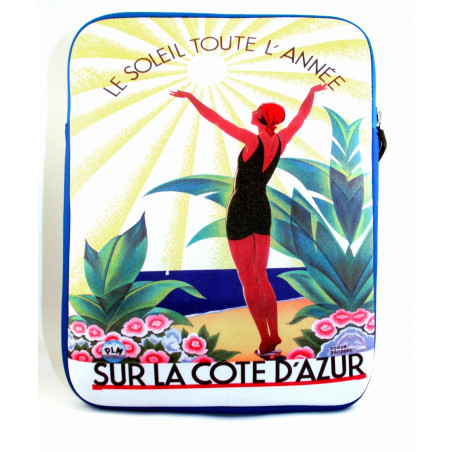 Pochette à zip Côte Azur
